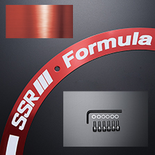 SSR Formula Aero Plate 19-inch Brushed Red - SSR Wheels Shopping Site