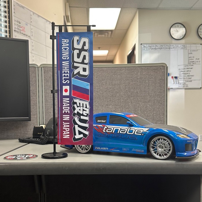 SSR Wheels Mini Nobori Banner w/ Stand *Tri-Color - SSR Wheels