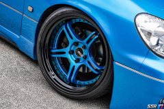 SPX in Marine Blue with Classical Pierce Bolts and Black Anodized Rim